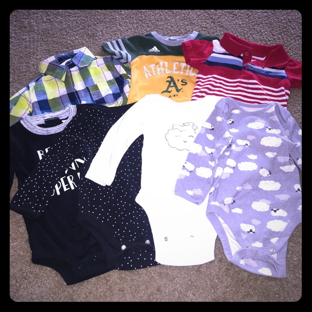 Baby Boy Shirt Onesies Bundle